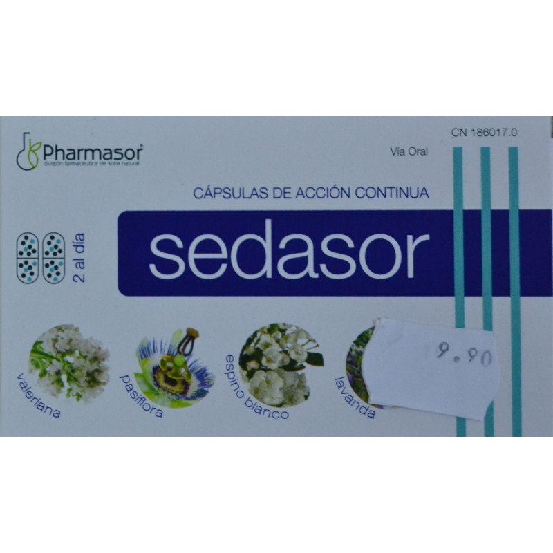 SEDASOR 30 CÁPSULAS DE ACCIÓN CONTINUA PHARMASOR