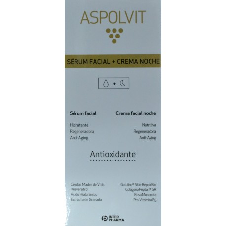SERUM FACIAL 30 ML + CREMA NOCHE 30 ML ASPOLVIT
