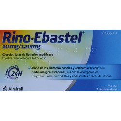 RINO-EBASTEL 10 MG/120 MG 7 CÁPSULAS ALMIRALL
