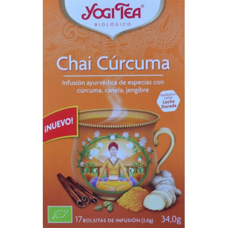 CHAI CÚRCUMA 17 BOLSITAS YOGI TEA