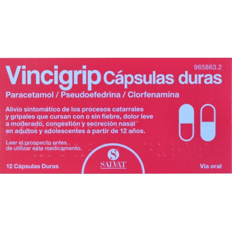 VINCIGRIP 12 CÁPSULAS DURAS SALVAT
