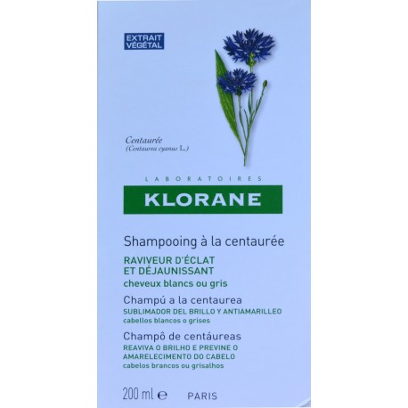 CHAMPÚ A LA CENTAUREA 200 ML KLORANE