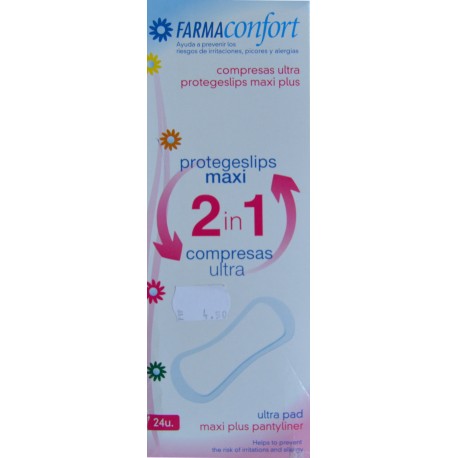 PROTEGESLIPS MAXI 2 EN 1 24 U FARMACONFORT