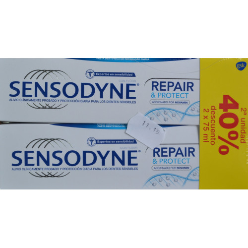 SENSODYNE REPAIR & PROTECT 2 X 75 ML 2A UNIDAD AL 40% DESCUENTO