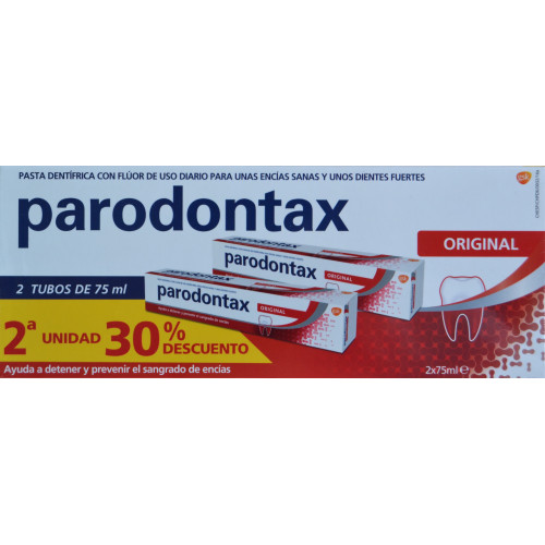 PARODONTAX ORIGINAL 2 X 75 ML 2A UNIDAD 30% DESCUENTO GSK