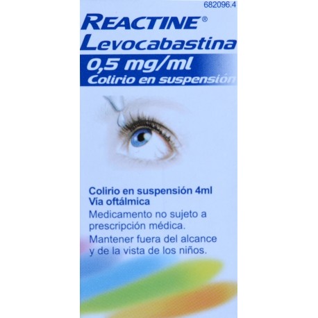 REACTINE LEVOCABASTINA 0,5 MG/ML COLIRIO EN SUSPENSIÓN JOHNSON & JOHNSON