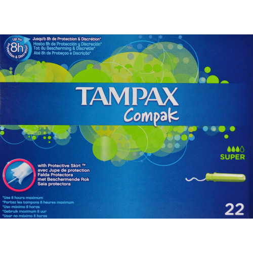 TAMPAX COMPAK SUPER 22 U