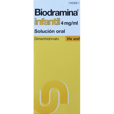 BIODRAMINA INFANTIL 4 MG/ML SOLUCIÓN ORAL 60 ML URIACH
