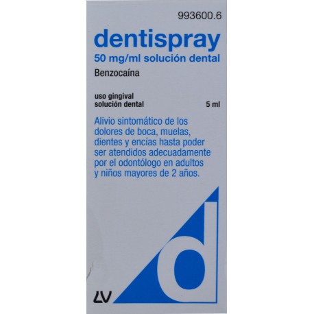 DENTISPRAY 50 MG/ML SOLUCIÓN DENTAL 5 ML LABORATORIOS VIÑAS