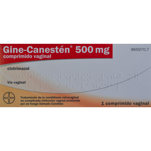 GINE-CANESTÉN 500 MG 1 COMPRIMIDO VAGINAL BAYER