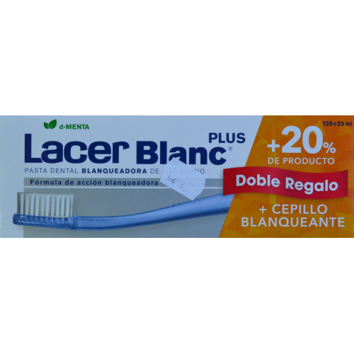 LACER BLANC PLUS D-MENTA DOBLE REGALO + 20% DE PRODUCTO + CEPILLO BLANQUEANTE