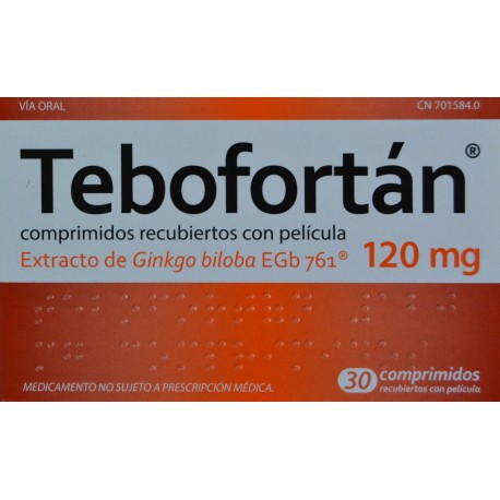 TEBOFORTÁN 30 COMPRIMIDOS RECUBIERTOS CON PELÍCULA