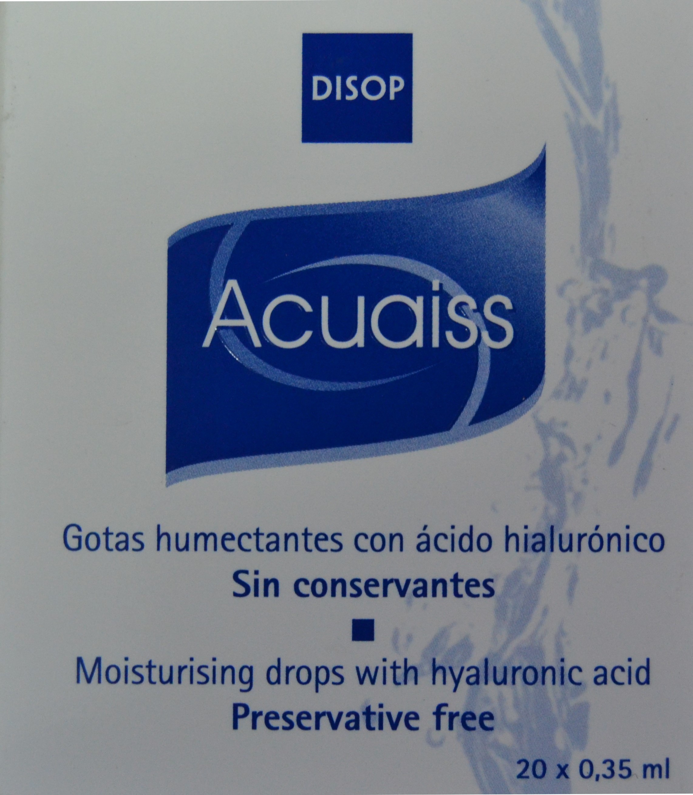 Gotas humectantes con ácido hialurónico 20 x 0,4 ml