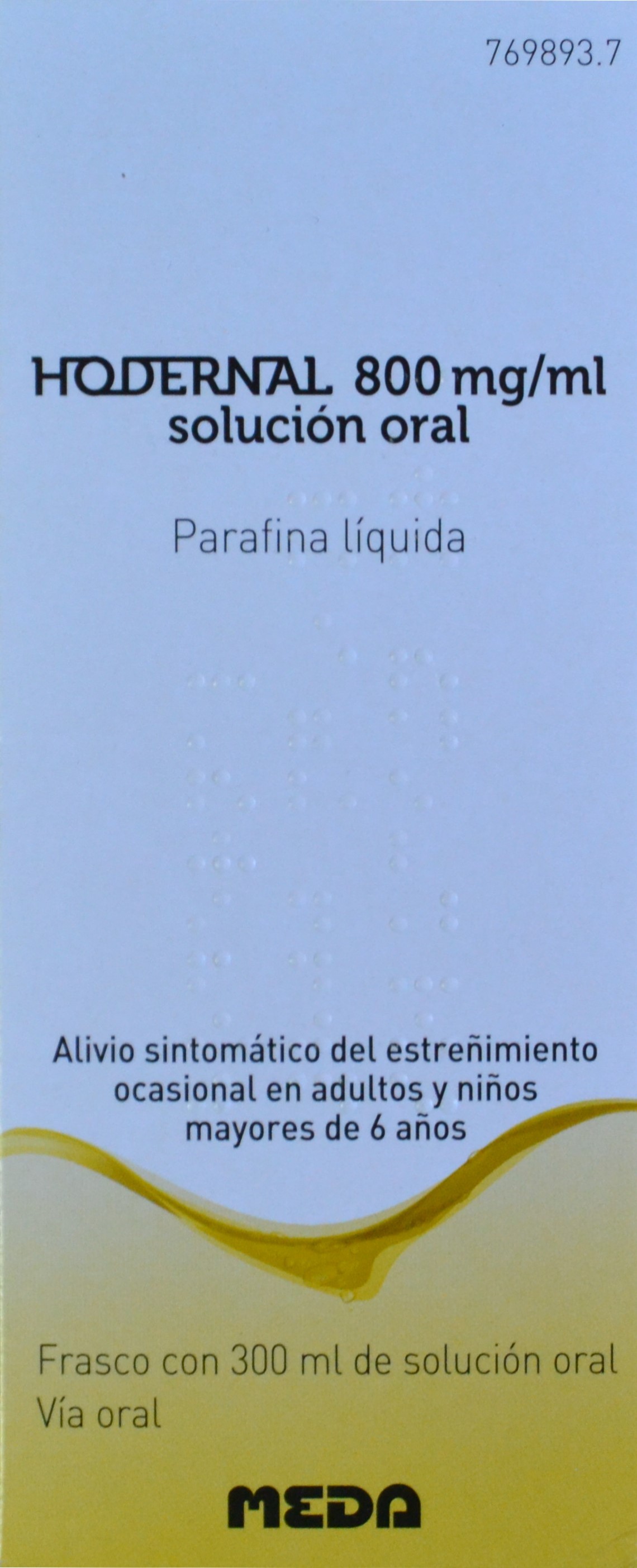 Hodernal Solución Oral Parafina Líquida 800 mg/ml 300 ml