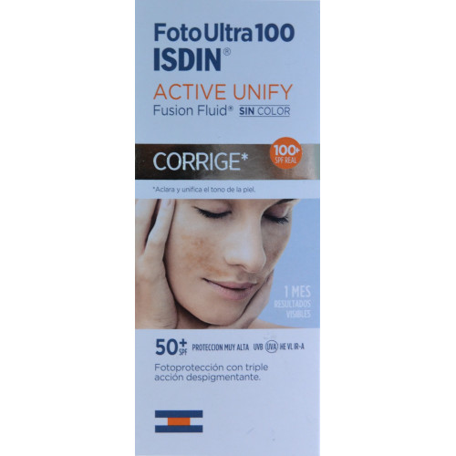 ACTIVE UNIFY FUSION FLUID SIN COLOR 50+ SPF FOTOULTRA100 ISDIN