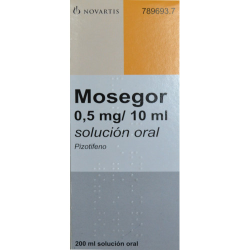 MOSEGOR 0.5 MG/10 ML SOLUCIÓN ORAL NOVARTIS