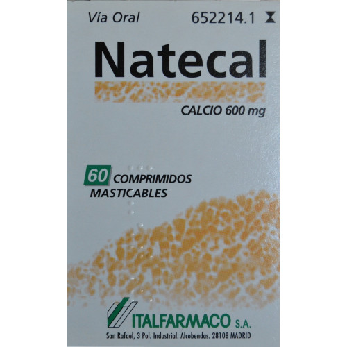 NATECAL 60 COMPRIMIDOS MASTICABLES ITALFARMACO