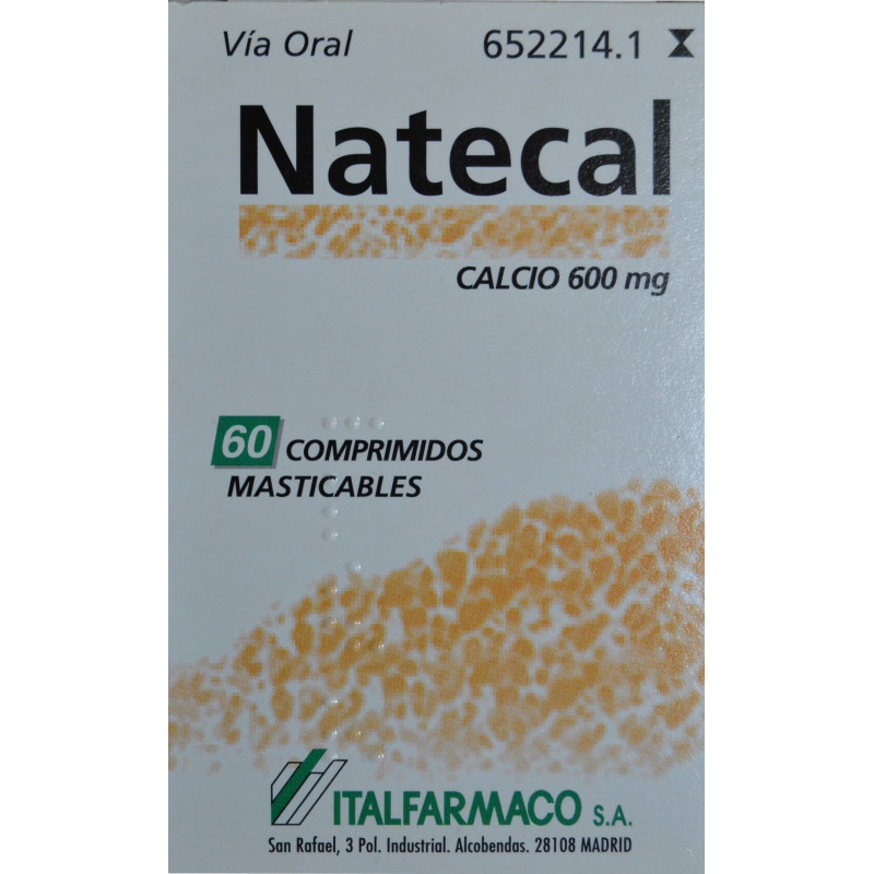 NATECAL 60 COMPRIMIDOS MASTICABLES ITALFARMACO