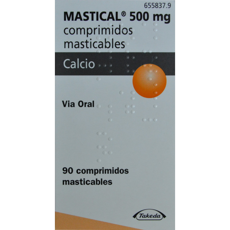 MASTICAL 500 MG 90 COMPRIMIDOS MASTICABLES