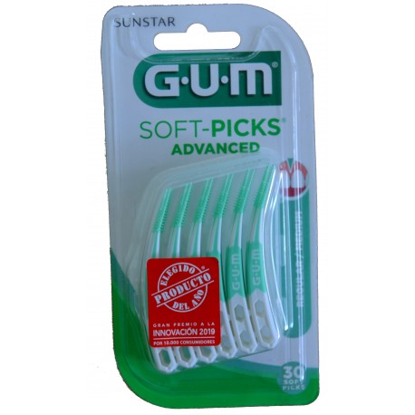 SOFT-PICKS ADVANCED REGULAR/ MEDIUM 30 PICKS GUM