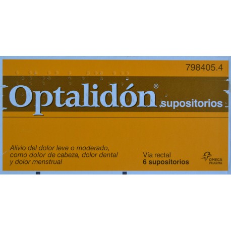 OPTALIDÓN 6 SUPOSITORIOS OMEGA PHARMA