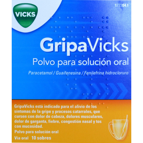 GRIPAVICKS 10 SOBRES VICKS