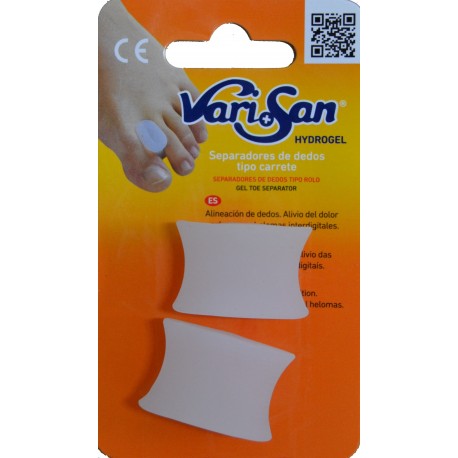 SEPARADORES  DE DEDOS TIPO CARRETE T-M VARISAN HIDROGEL
