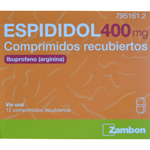 ESPIDIDOL 400 MG 12 COMPRIMIDOS RECUBIERTOS ZAMBON