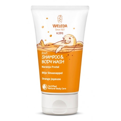SHAMPOO & BODY WASH NARANJA FRUTAL 2 IN 1 150 ML WELEDA KIDS