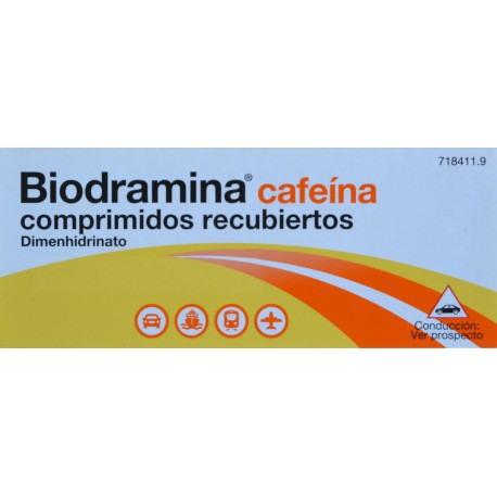 BIODRAMINA CAFEÍNA 4 COMPRIMIDOS URIACH