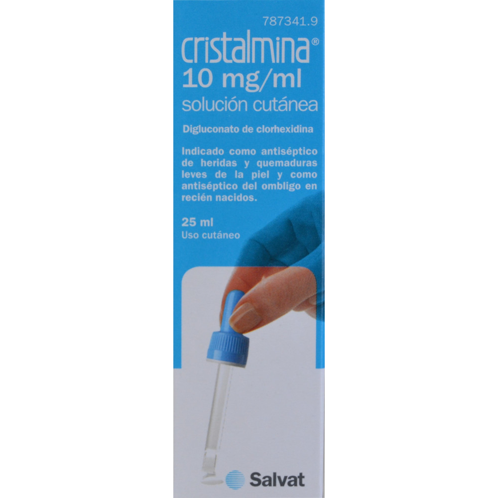 Cristalmina 10mg/ml Solución Cutánea Gotas 25ml Salvat