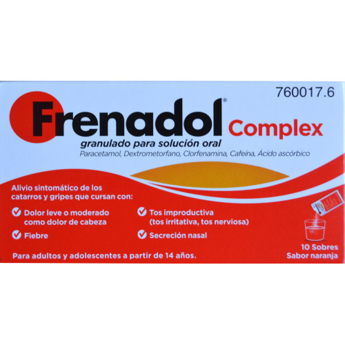 FRENADOL COMPLEX 10 SOBRES SABOR NARANJA JOHNSON & JOHNSON