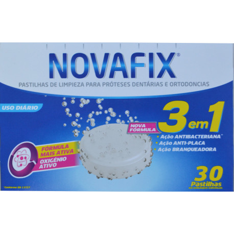 NOVAFIX 3 EN 1 USO DIARIO 30 TABLETAS EN SOBRES INDIVIDUALES