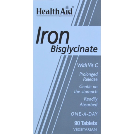 HIERRO BISGLICINATO 30 MG 90 COMPRIMIDOS HEALTH AID