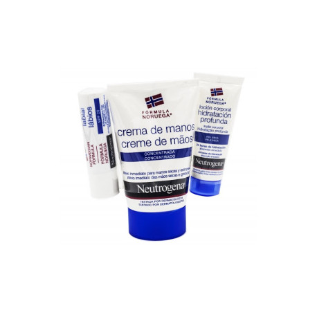 PACK CREMA DE MANOS + LABIAL + LOCIÓN CORPORAL NEUTROGENA