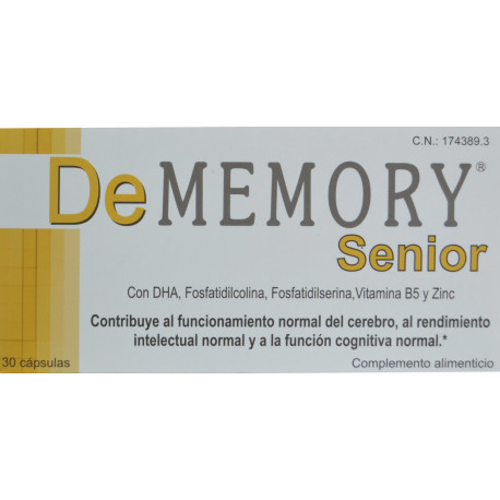 DEMEMORY SENIOR 30 CÁPSULAS LABORATORIOS GRAMAR
