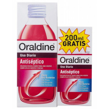 COLUTORIO ORALDINE ANTISÉPTICO PACK 400 ML + 200 ML GRATIS