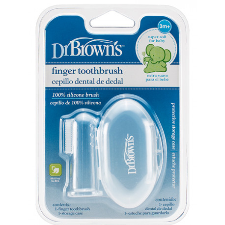 CEPILLO DENTAL DE DEDAL 100% SILICONA DR BROWN'S