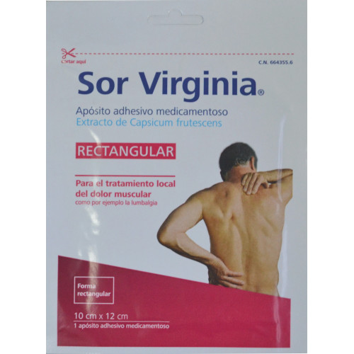 SOR VIRGINIA 1 APÓSITO RECTANGULAR 10 CM X 12 CM HARTMANN