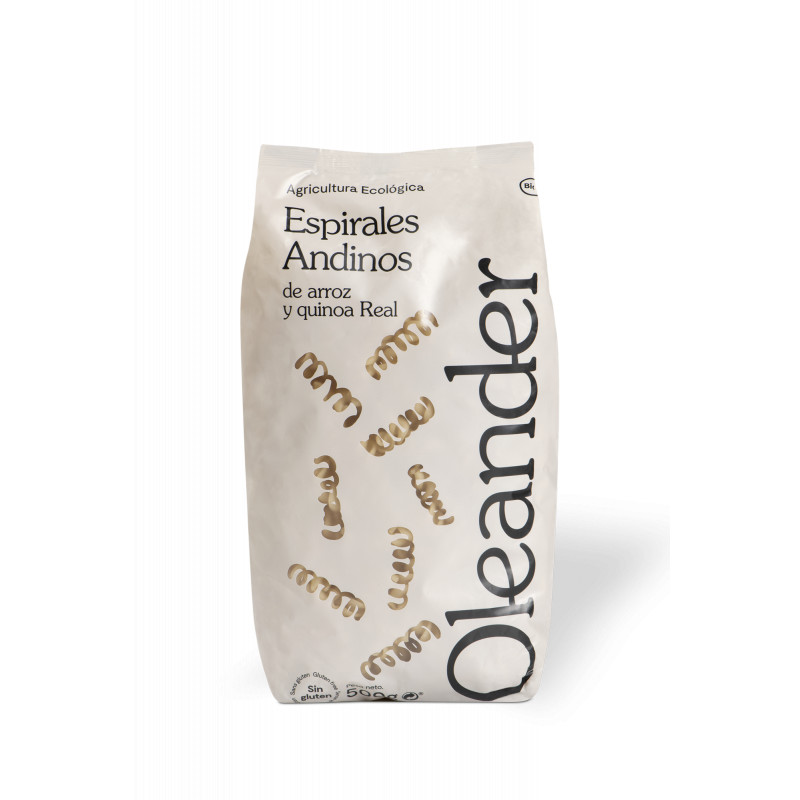 PASTA ANDINA ESPIRALES SIN GLUTEN 500 G OLEANDER
