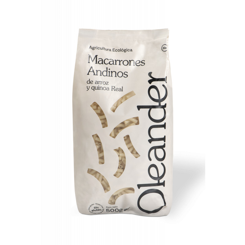 PASTA ANDINA MACARRONES SIN GLUTEN 500 G OLEANDER