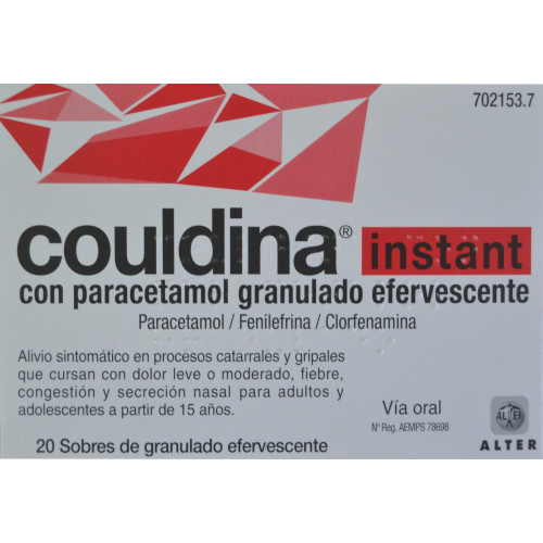 COULDINA INSTANT 20 SOBRES GRANULADO EFERVESCENTE ALTER