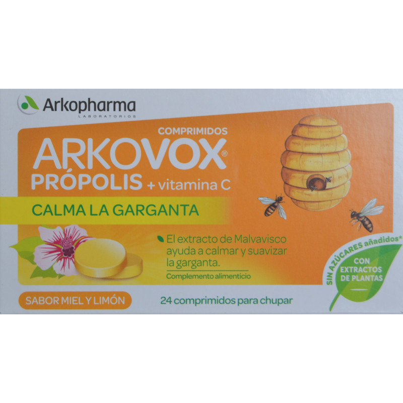 ARKOVOX PRÓPOLIS 24 COMPRIMIDOS PARA CHUPAR ARKOPHARMA