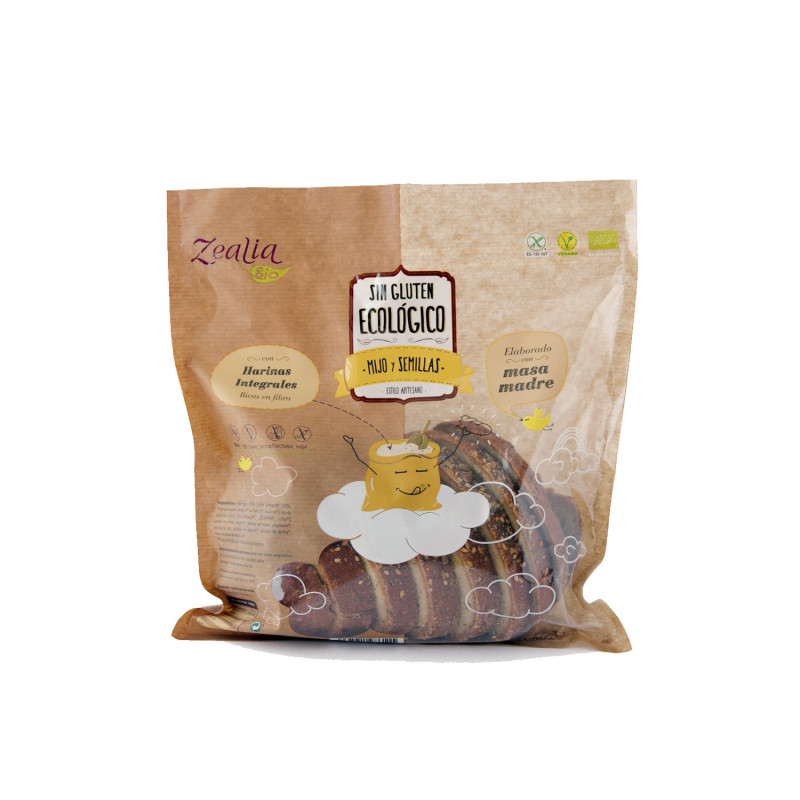 PAN MIJO Y SEMILLAS BIO 370 G ZEALIA