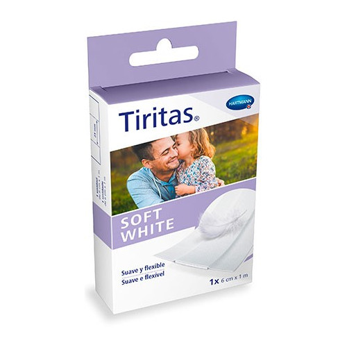 TIRITAS SOFT WHITE 1 X 6 CM X 1 M HARTMANN