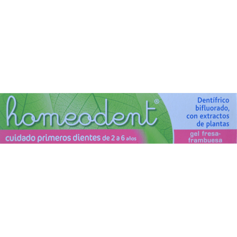 DENTÍFRICO GEL FRESA-FRAMBUESA 50 ML HOMEODENT