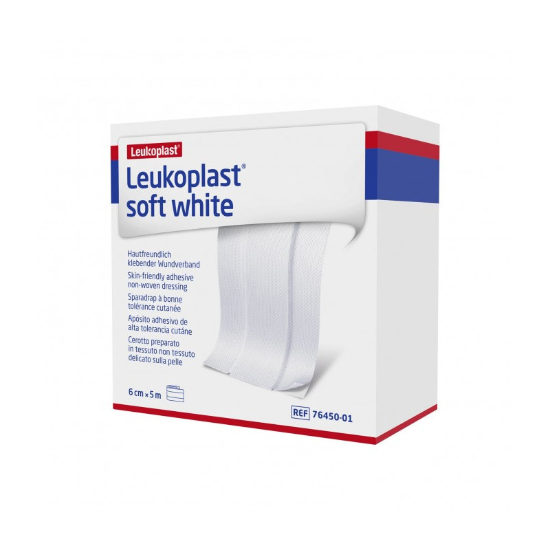 LEUKOPLAST SOFT WHITE 6 CM X 5 M (ANTIGUO APÓSITO ADHESIVO 6 CM X 5 M COVERMED)