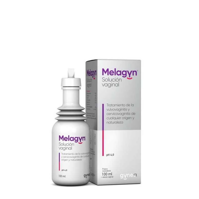 MELAGYN SOLUCIÓN VAGINAL FRASCO MONODOSIS 100 ML + CÁNULA VAGINAL GYNEA