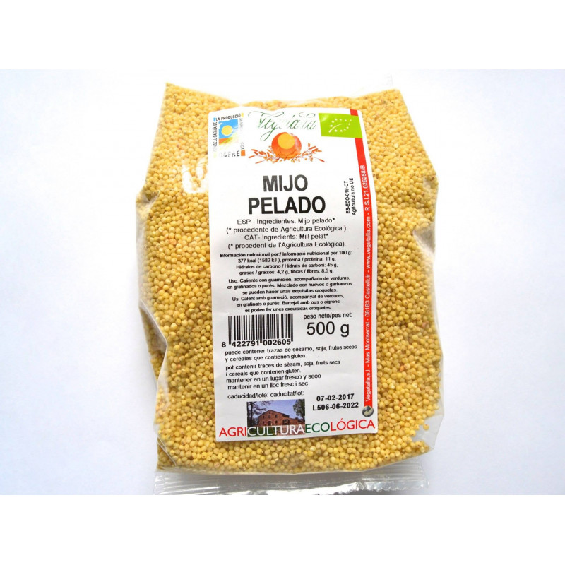 MIJO PELADO 500 G VEGETALIA