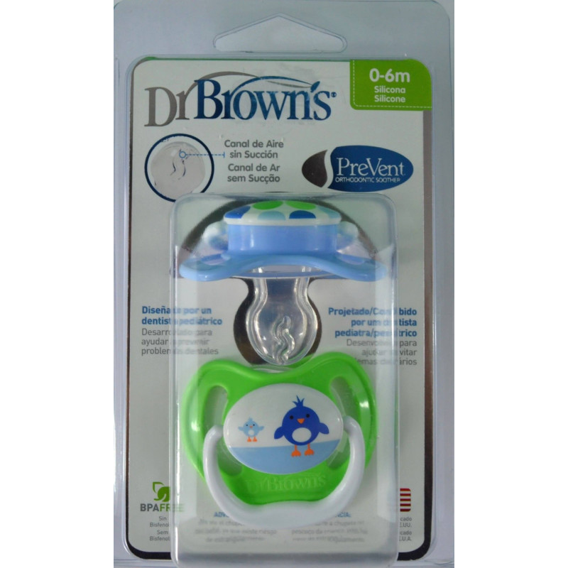 DR BROWN’S PREVENT 0-6M SILICONA 